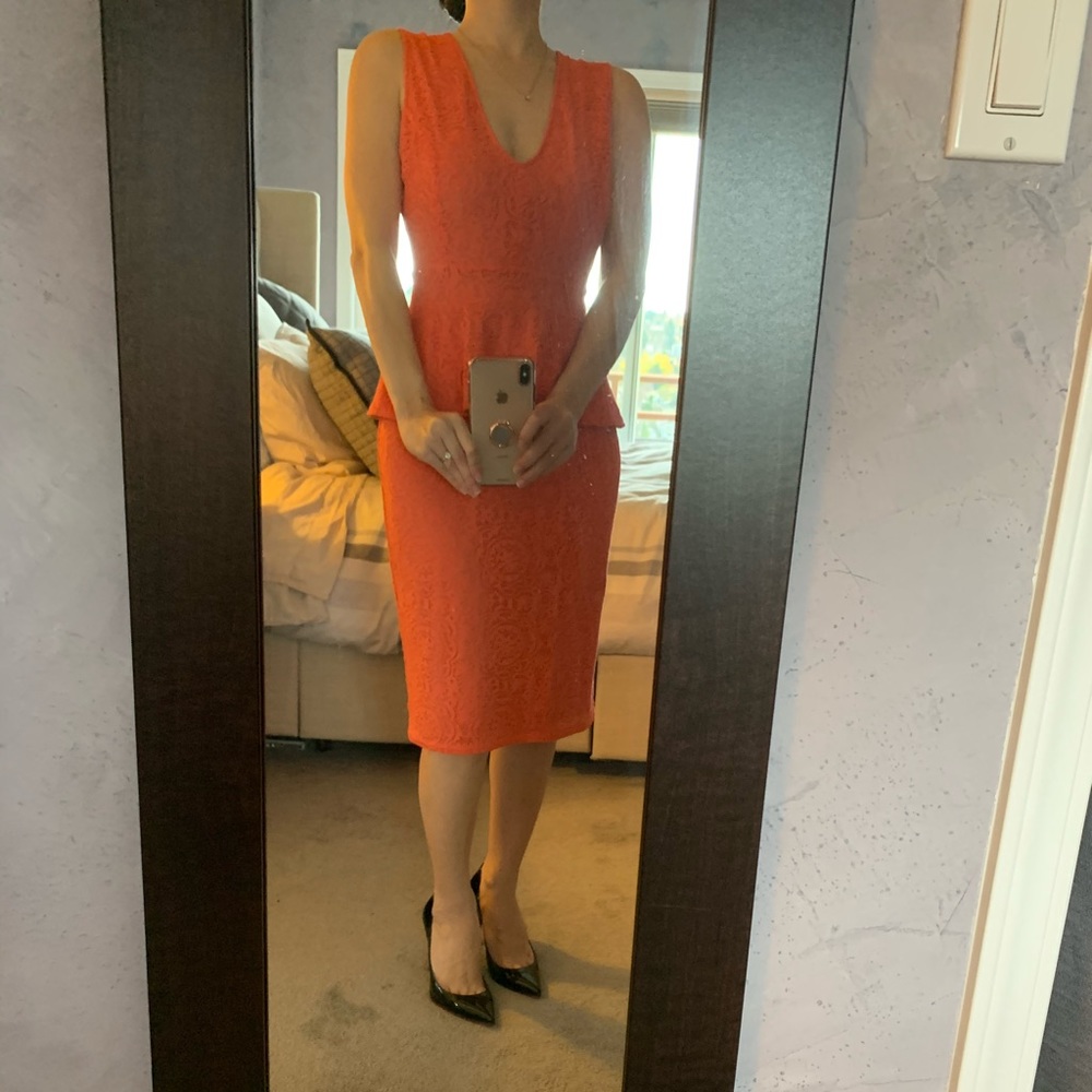 BCBG Salmon pink/orange dress